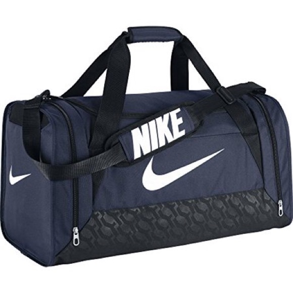 Nike Brasilia Medium Gym Duffel Bag Navy Blue - Picture 2 of 3